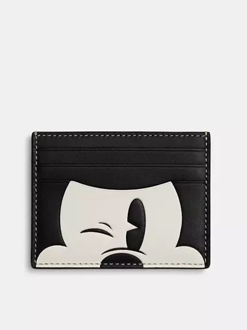 Disney X Coach Slim Id Card Case With Wink Mickey